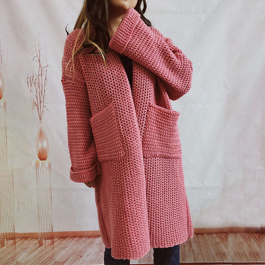 EB | Einfarbige Strickjacke