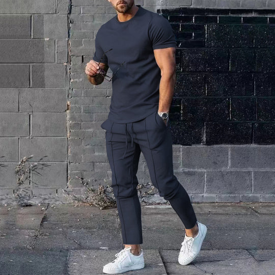 Herren lässiges T-Shirt und Jogginghose Set EB