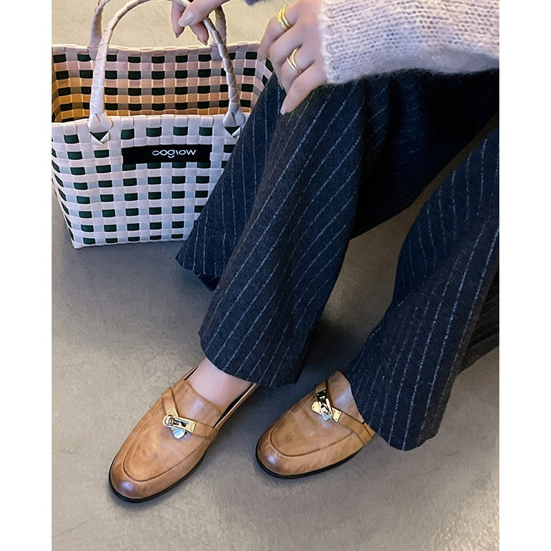 Damen Mokassins mit eleganter Schnallenverzierung EB