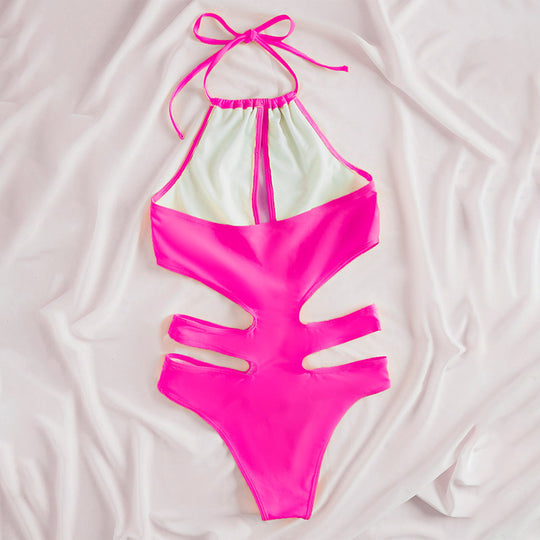 Damen Einteiler Badeanzug mit einzigartigem Cut-Out-Design EB