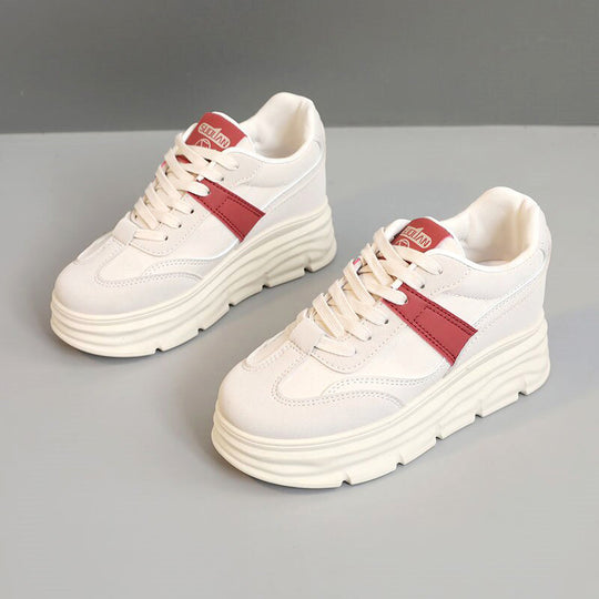 Damen Plattform Sneakers mit modischem Design und bequemer Dämpfung EB