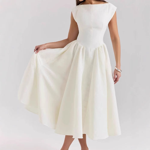 Damen Elegantes Ballkleid mit Tüllrock und Rückenreißverschluss EB