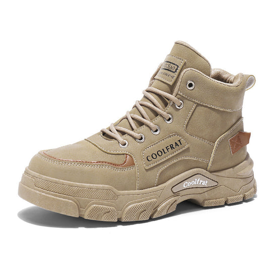 Damen Chunky High-Top Sneakers mit rutschfester Sohle und verstärkter Dämpfung EB