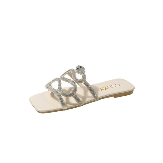 Damen Glitzernde Sandalen EB
