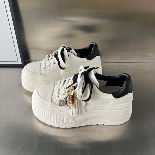 Damen Plattform Sneakers mit modischem Design und innovativem Schnürsystem EB