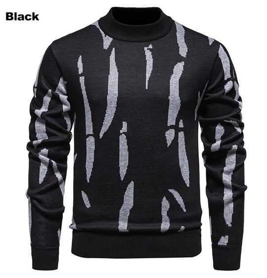 Herren modischer Pullover mit grafischem Muster EB