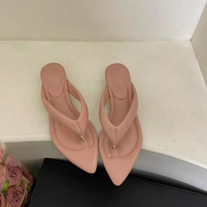 Damen modische Zehentrenner-Sandalen mit elegantem Riemendesign EB