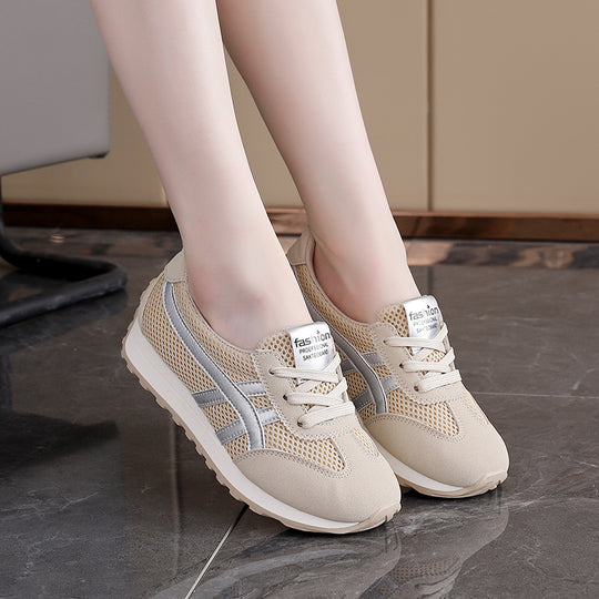 Damen Leichte Atmungsaktive Sneakers mit flexibler Sohle und Dämpfung EB