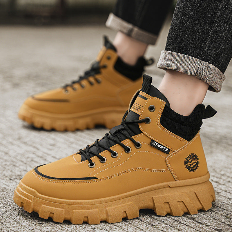 Damen Sportliche High-Top Sneakers mit rutschfester Sohle und dämpfendem Profil EB