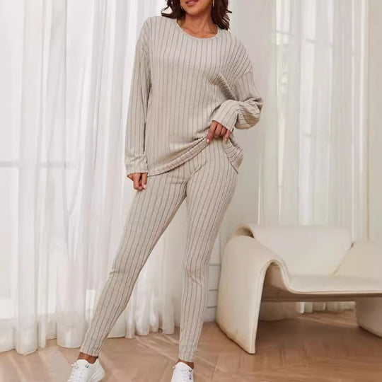 Damen bequeme Strickanzug EB