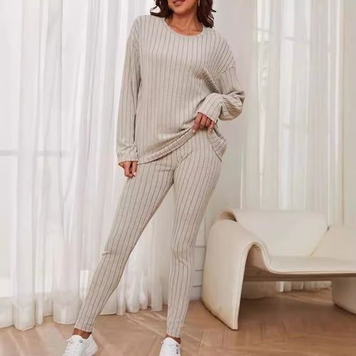 Damen bequeme Strickanzug EB