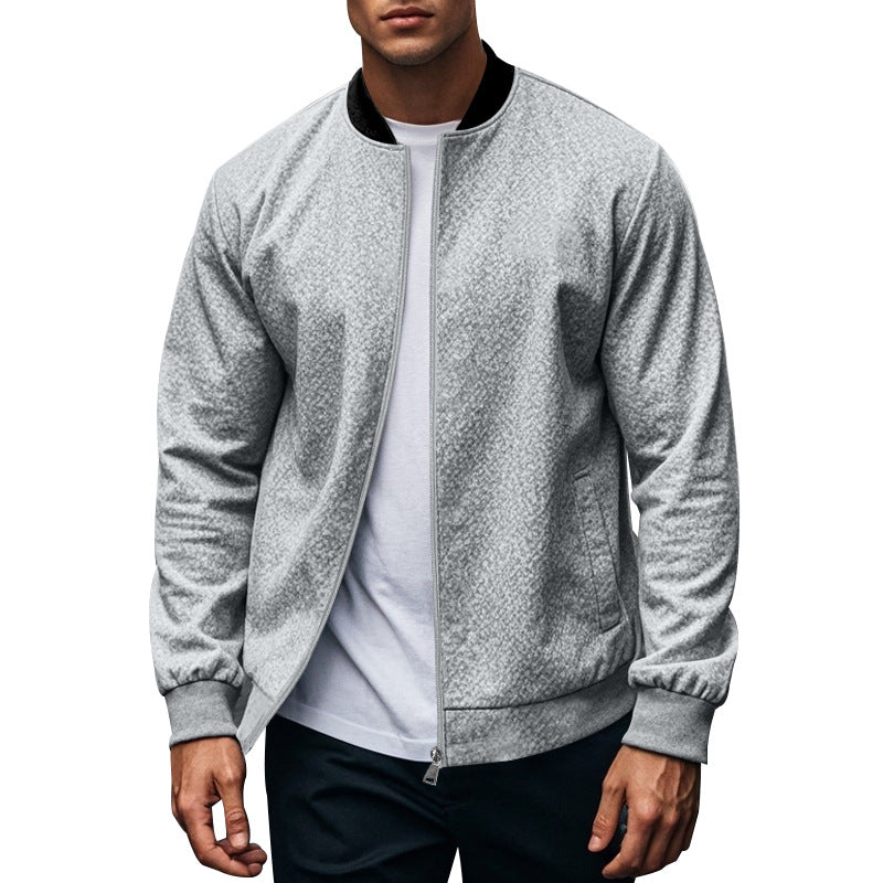 Herren Sportliche Bomberjacke mit hochschließendem Kragen EB