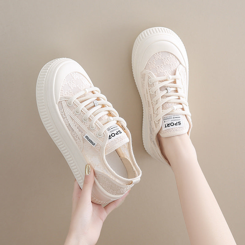 Damen Komfortable Sneaker mit dicker Sohle und einzigartigem Design EB