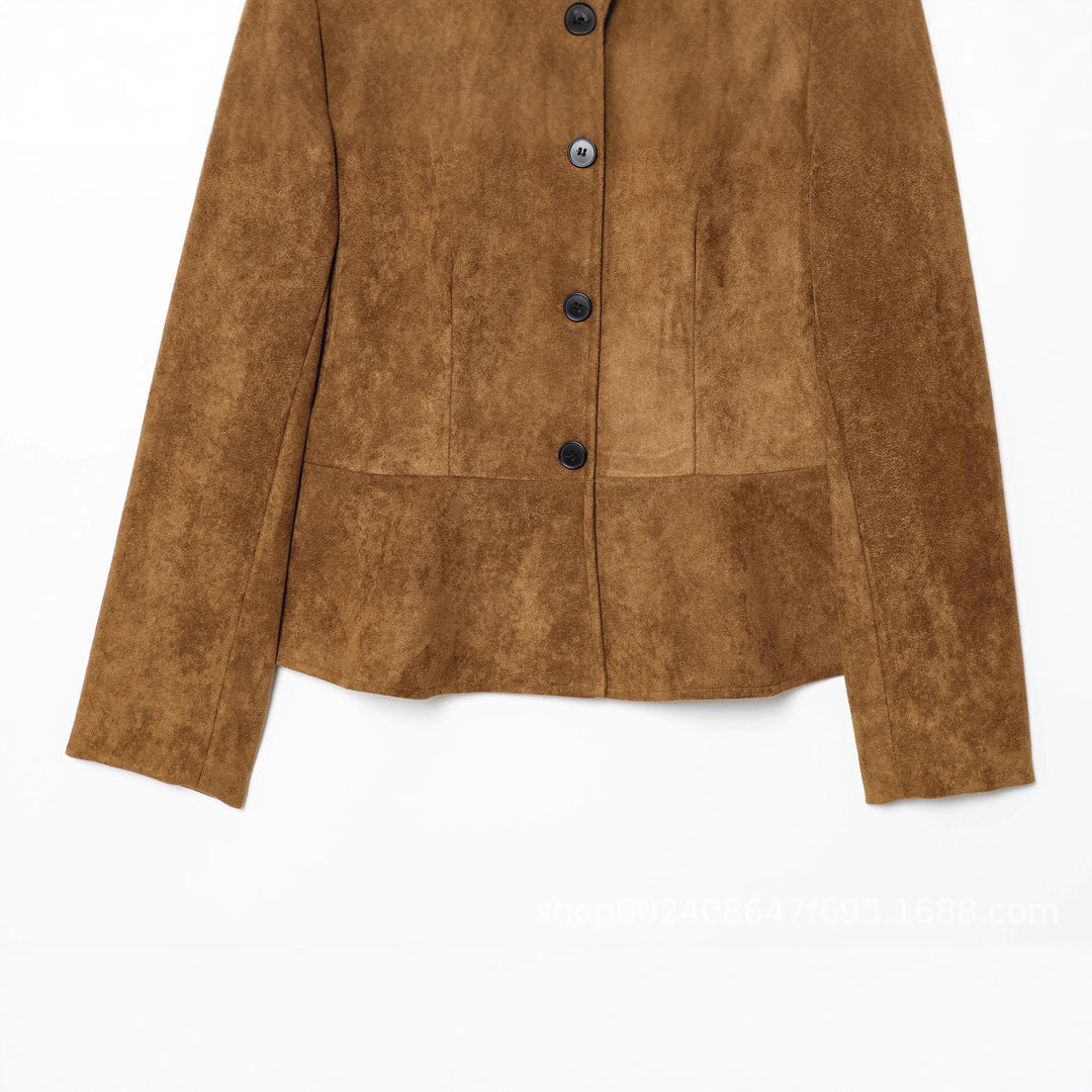 Damen elegante Velourjacke EB
