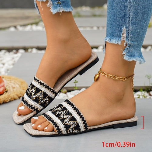 Damen Komfortable und stilvolle Sommer-Slipper EB