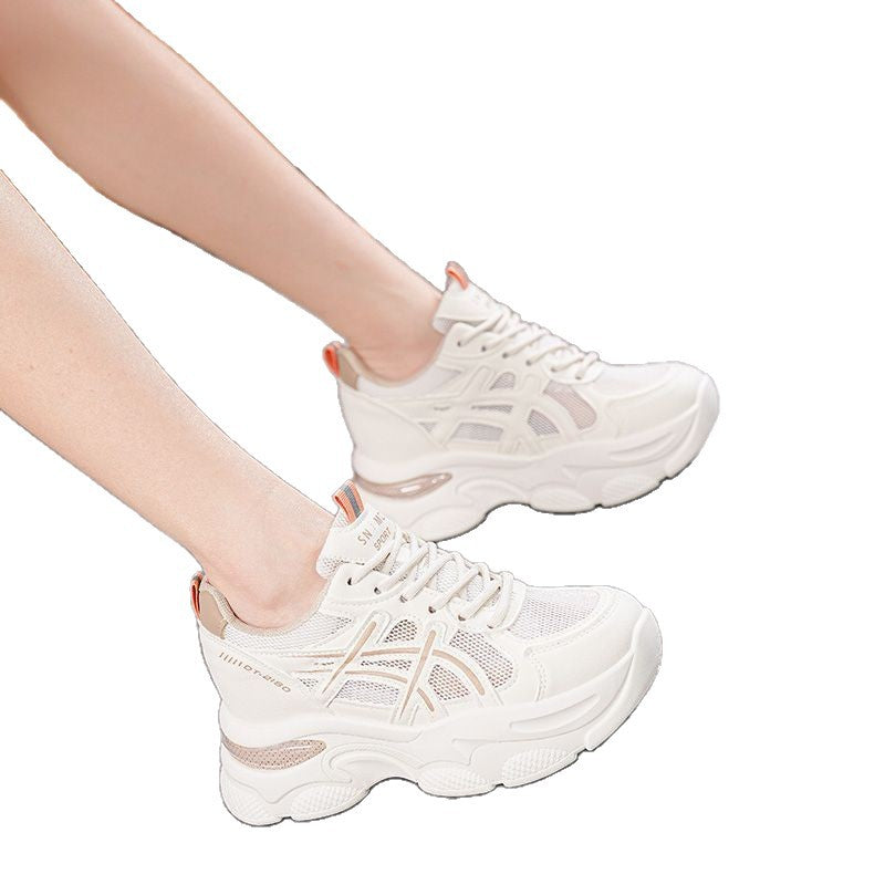 Damen Sportliche Sneaker mit atmungsaktivem Mesh und dämpfender Sohle EB