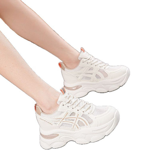 Damen Sportliche Sneaker mit atmungsaktivem Mesh und dämpfender Sohle EB
