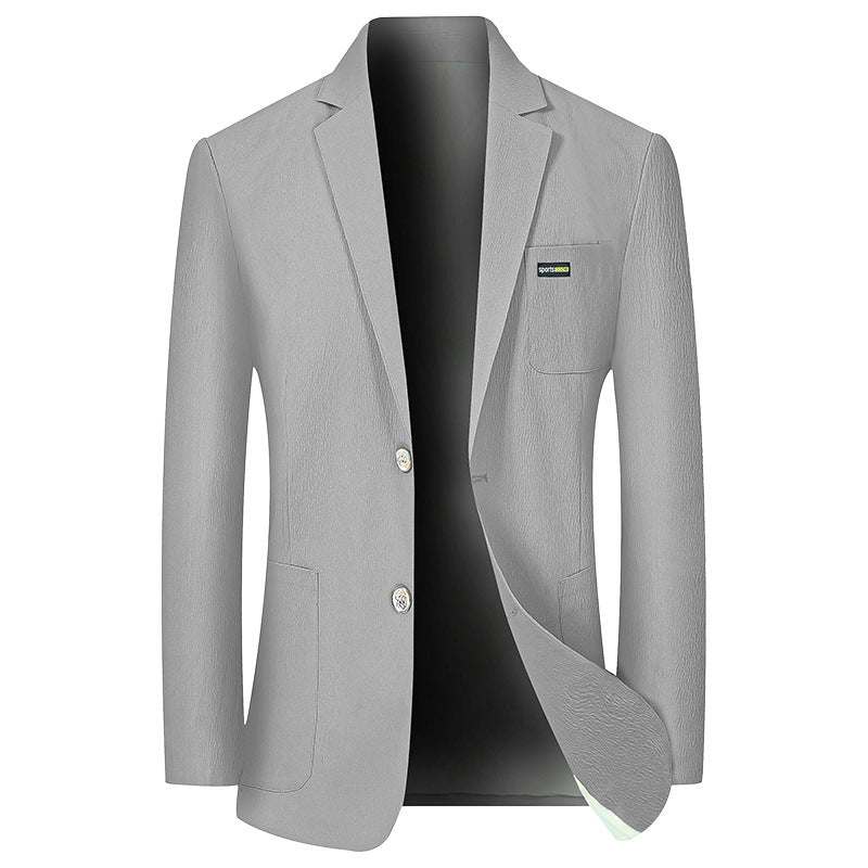 Herren Modernes Stretch Business-Sakko mit schmalem Schnitt und aufgesetzten Taschen EB