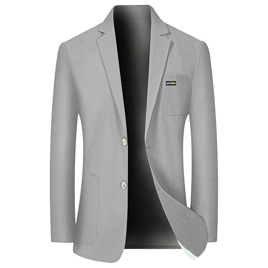 Herren Modernes Stretch Business-Sakko mit schmalem Schnitt und aufgesetzten Taschen EB