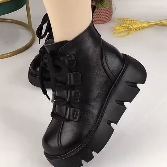 Damen Modische Winterstiefel mit flauschigem Innenfutter und rutschfester Sohle EB