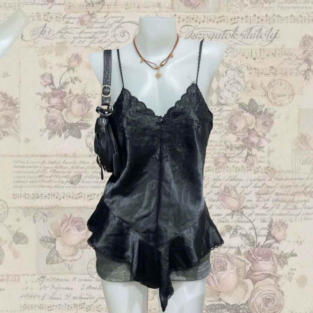 Damen elegantes Nachtkleid mit romantischem Spitzenbesatz EB