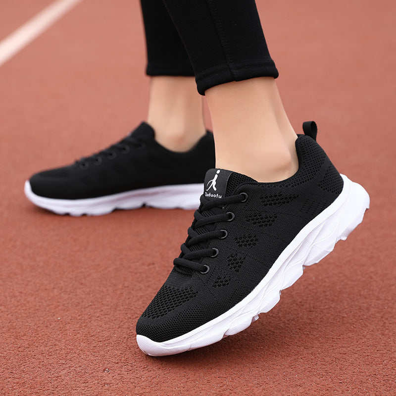 Damen Sportliche Lauf-Sneaker mit atmungsaktiver Mesh-Oberfläche EB