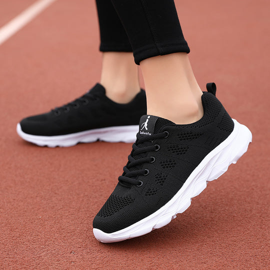 Damen Sportliche Lauf-Sneaker mit atmungsaktiver Mesh-Oberfläche EB