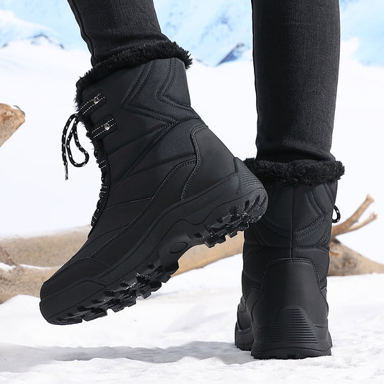 Damen isolierte Winterstiefel mit rutschfester Sohle und weichem Innenfutter EB