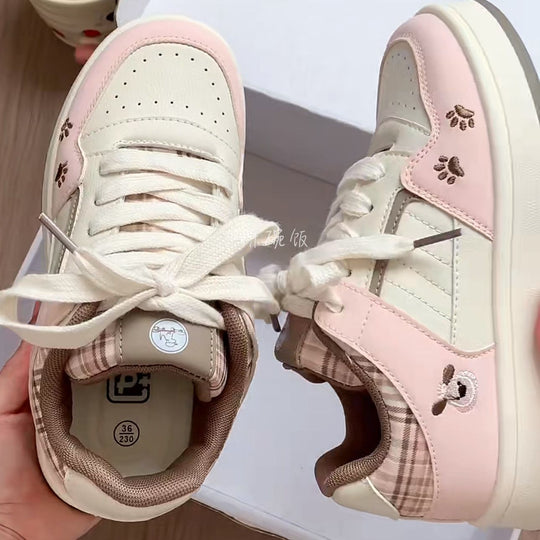 Damen Sneaker mit verspielten Tiermotiven und komfortablem Innenfutter EB