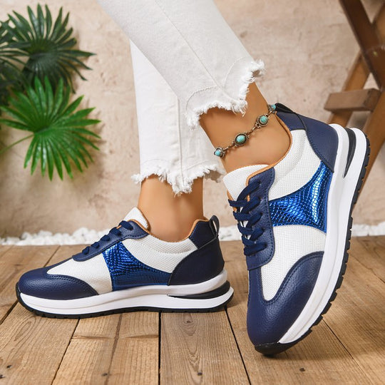 Damen modische Sneaker mit atmungsaktiver Oberflächenstruktur und leichtgewichtiger Dämpfung EB