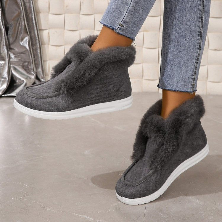 Damen Fleecegefütterte Freizeitschuhe mit bequemem Schnitt und rutschfester Sohle EB