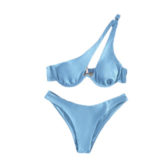 Damen Dreiecks-Bikini mit asymmetrischem Design EB