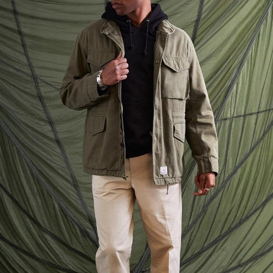 Herren praktische Utility-Jacke mit mehreren Taschen EB