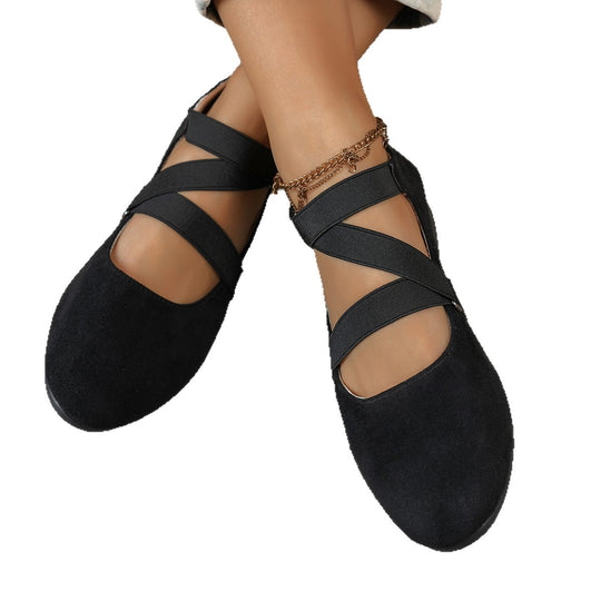 Damen elegante Wedges mit verstellbarem Riemendesign EB