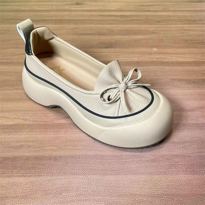 Damen Sleek Casual Slipper mit ausgeprägter Plateau-Sohle und modischem Bindegarn EB