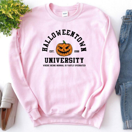 Damen Sweatshirt mit kreativem Halloween-Design und bequemer Passform EB