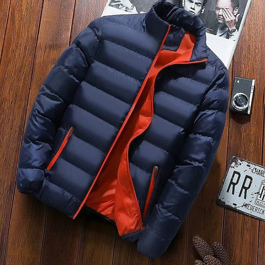 Herren nan gesteppte Thermojacke mit hohem Stehkragen und wasserabweisender Außenhülle EB