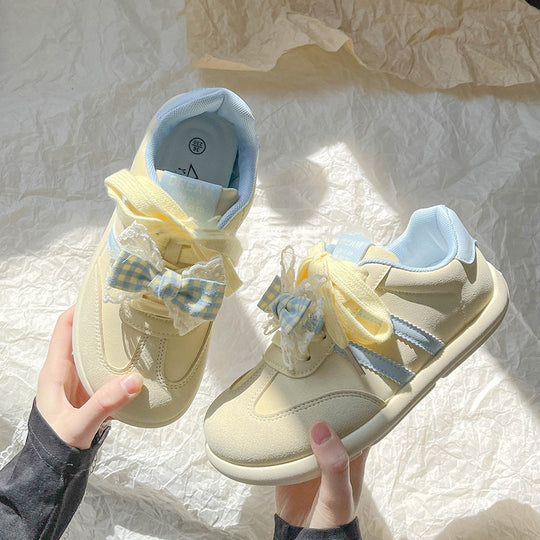 Damen Verspielte Sneakers mit innovativem Schleifendetail und atmungsaktiver Konstruktion EB