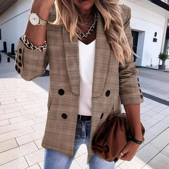 Damen glitzernder Blazer mit luxuriösen Details EB