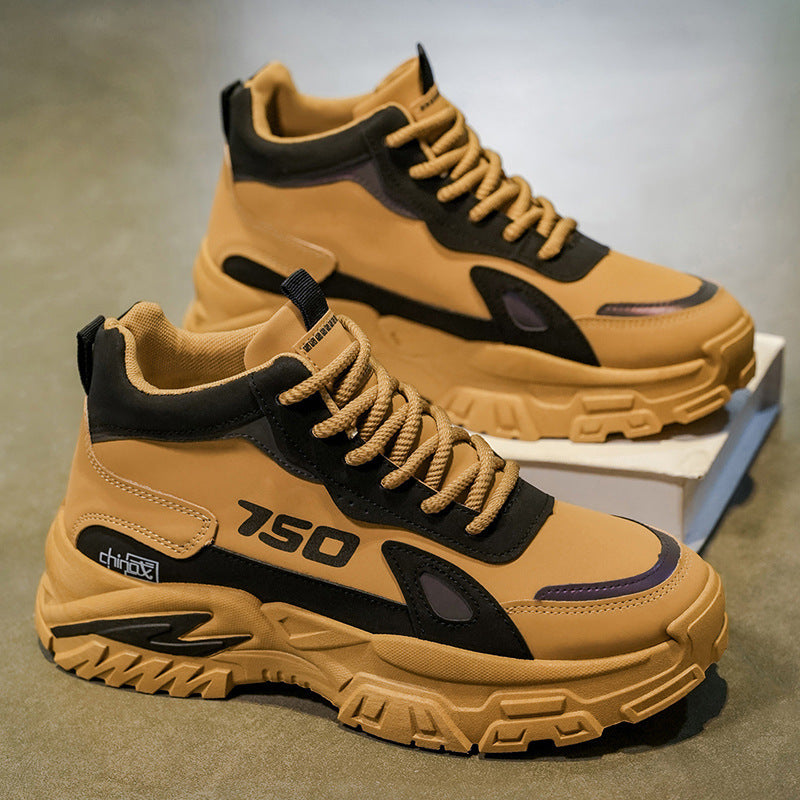 Herren Sportliche Chunky Sneakers mit rutschfester Sohle und verstärktem Knöchel EB