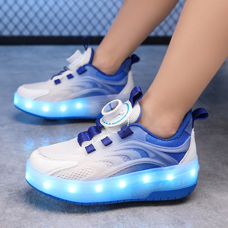 Damen Leuchtende Sport-Sneaker mit bequemer Passform und atmungsaktivem Obermaterial EB