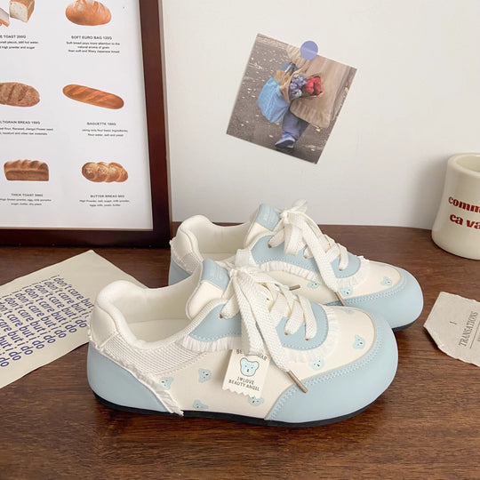 Damen Sneakers mit verspieltem Bärenmotiv und komfortabler Sohle EB