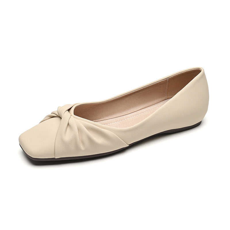 Damen Ballerinas mit elegantem Knotendesign und bequemer Sohle EB