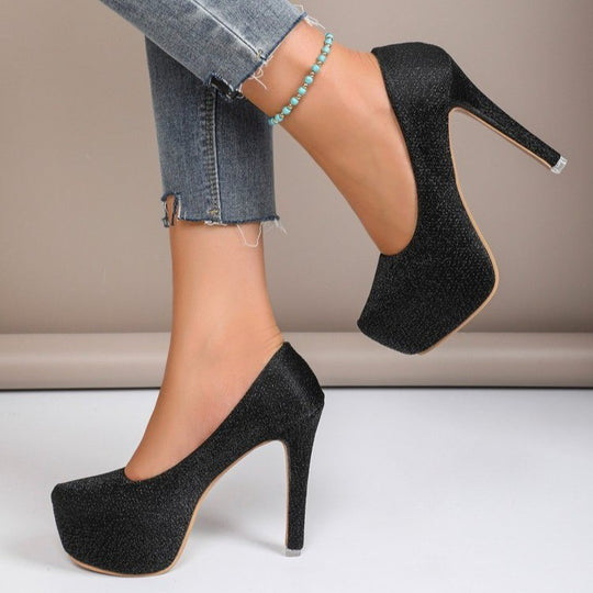 Damen Glitzernde High Heels EB