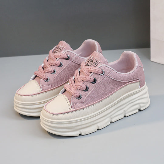 Damen Platform Sneakers mit robustem Sohlenprofil und eleganter Schnürung EB