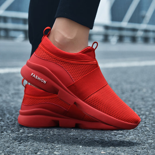 Damen Leichte Slip-On Sneakers mit atmungsaktivem Obermaterial EB