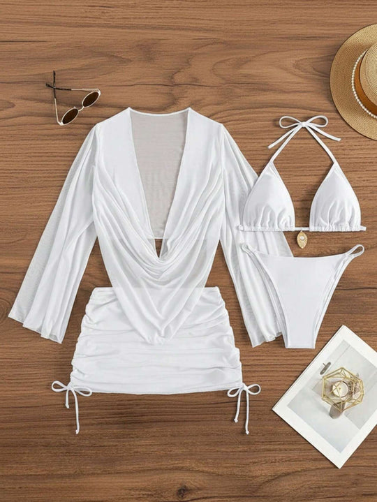 Damen Bikini-Set mit elegantem Wickeloberteil EB