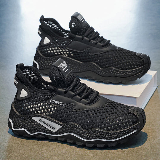 Damen Atmungsaktive Sport Sneakers mit flexiblem Sohlenprofil und rutschfester Gummisohle EB