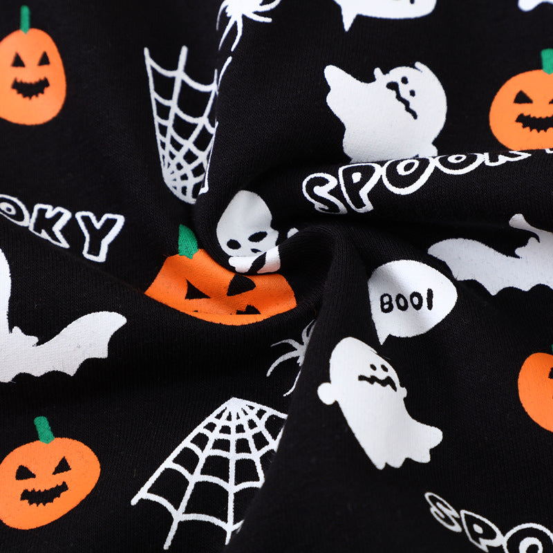 Kinder Sweatshirt mit gruseligem Halloween-Motiv EB