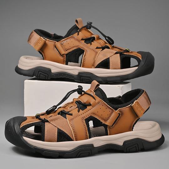Herren Sportliche Sandalen mit rutschfester Sohle und verstellbarem Riemen EB